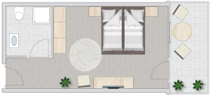 Singleroom "Auernig" room plan